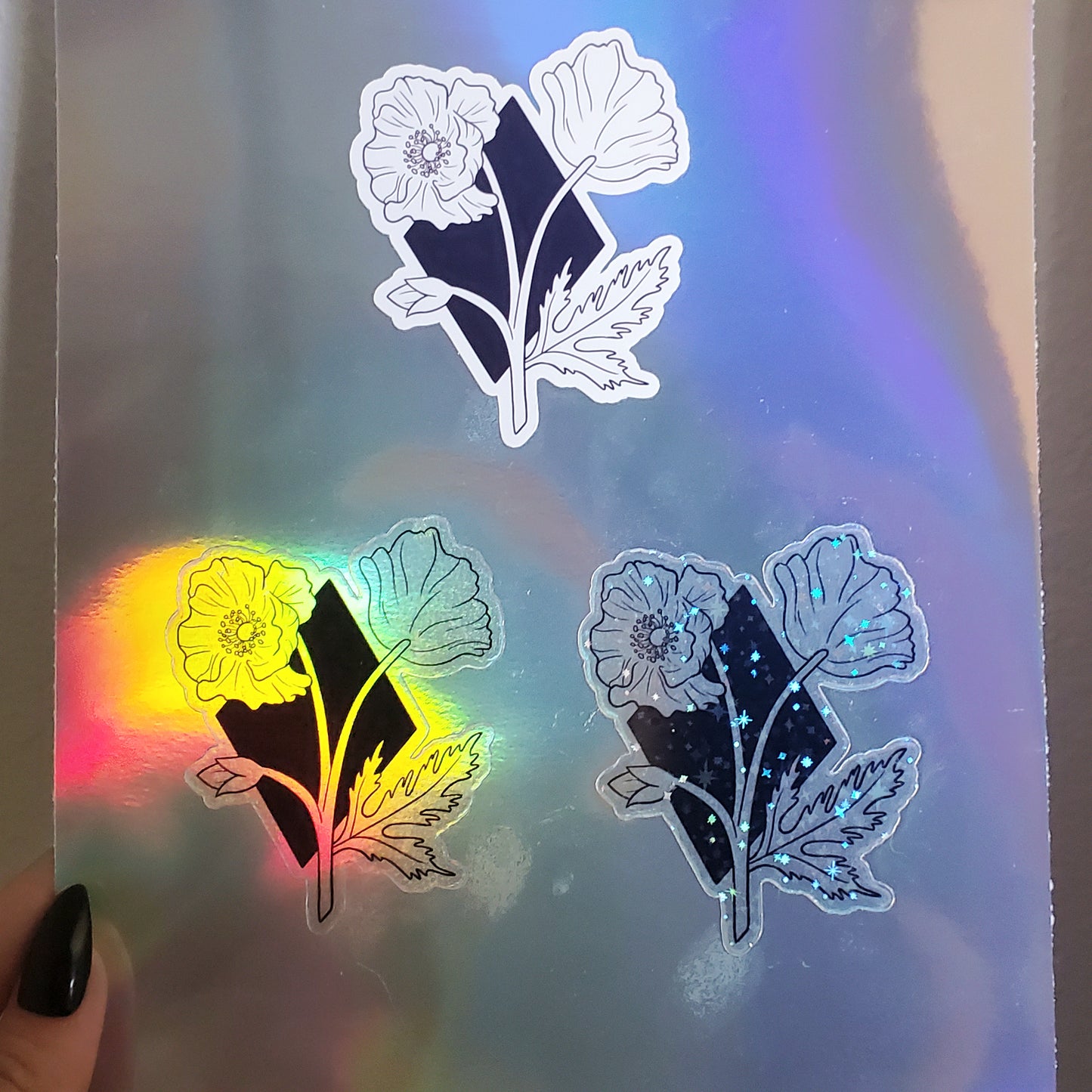 Poppy Poetry Sticker
