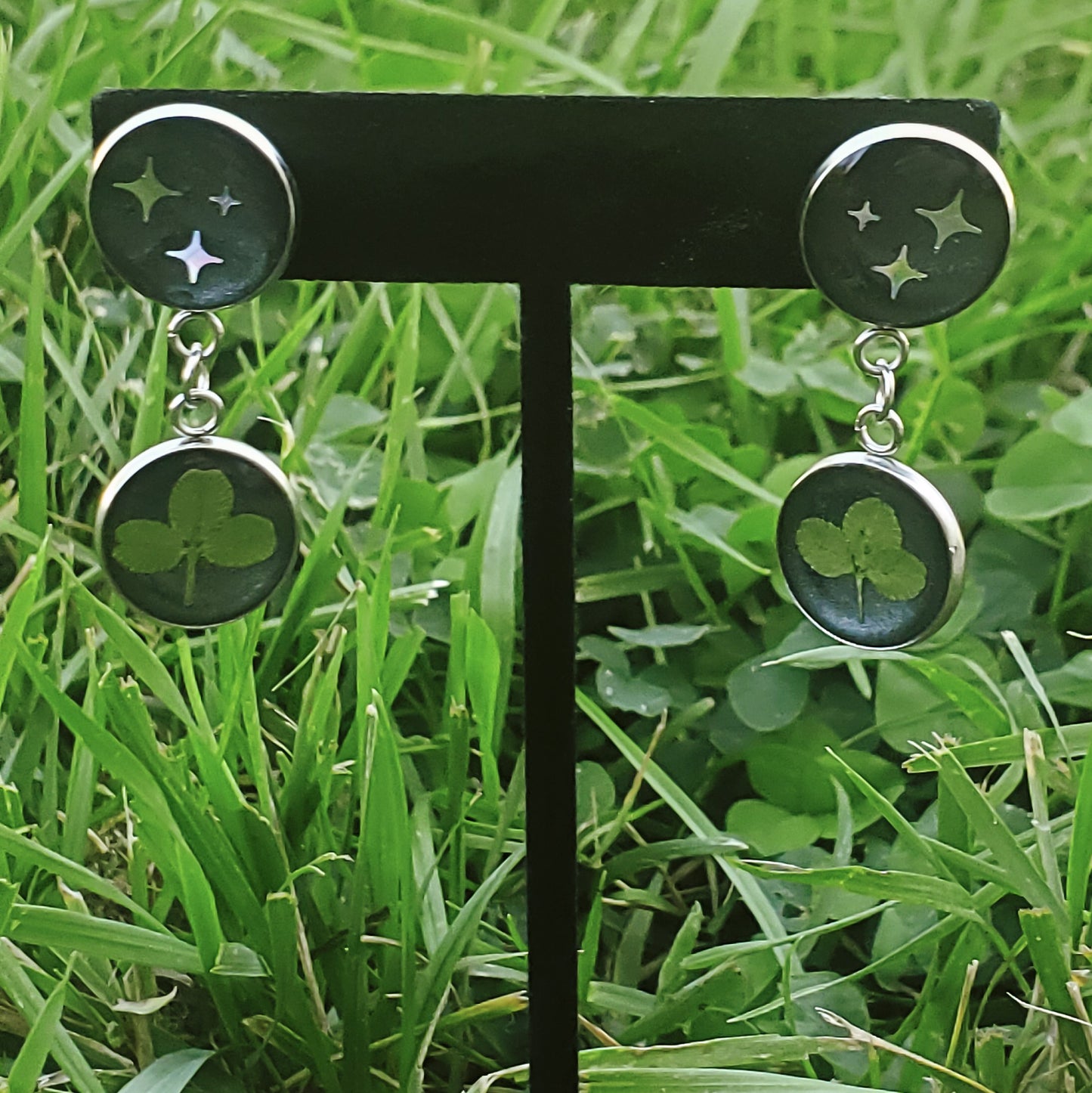 Starlit Clover Earrings