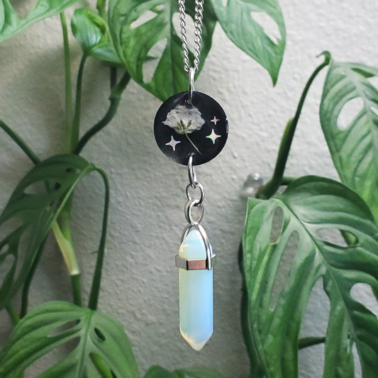 Starlit Blossom & Opalite Necklace