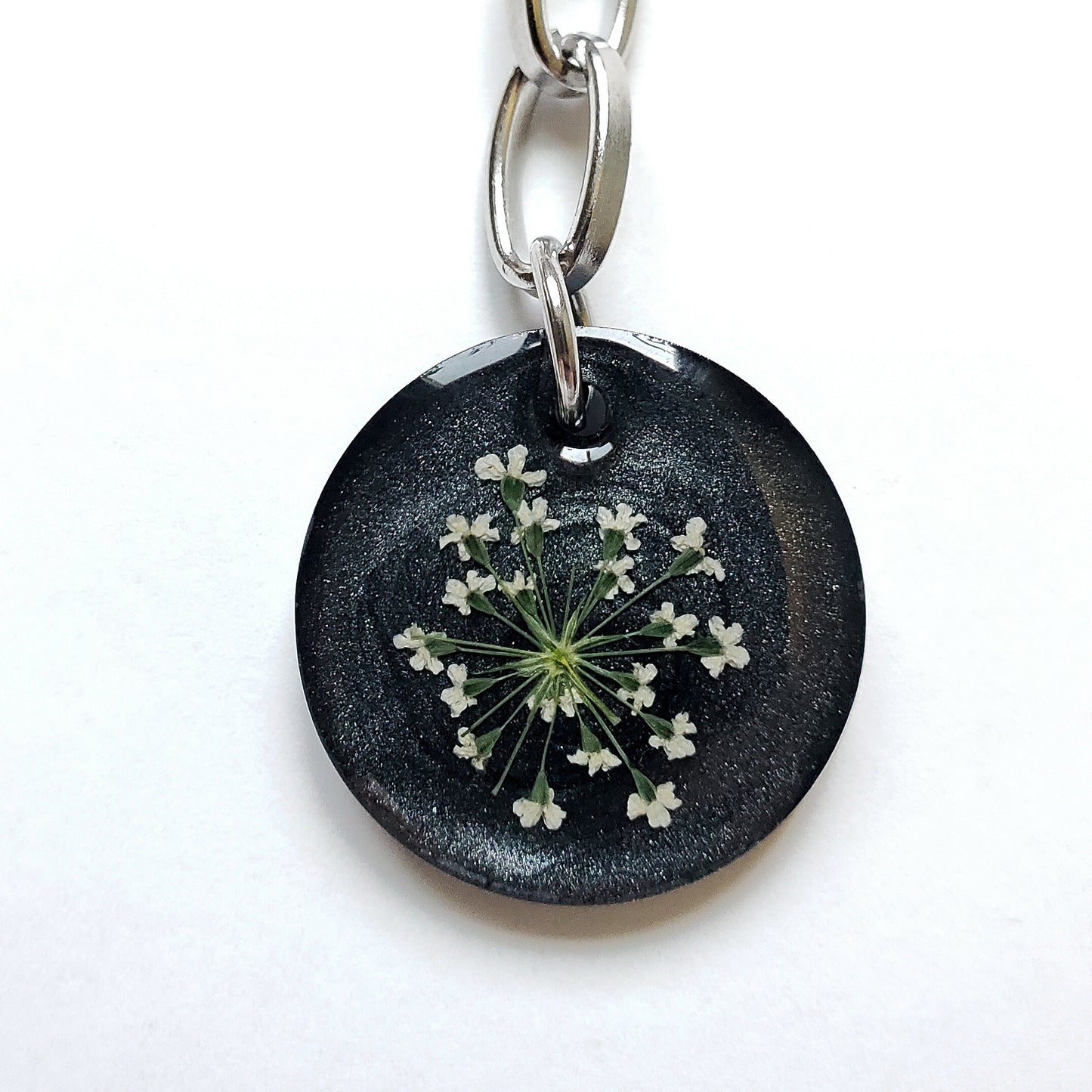 Nightfall Laceflower Keychain