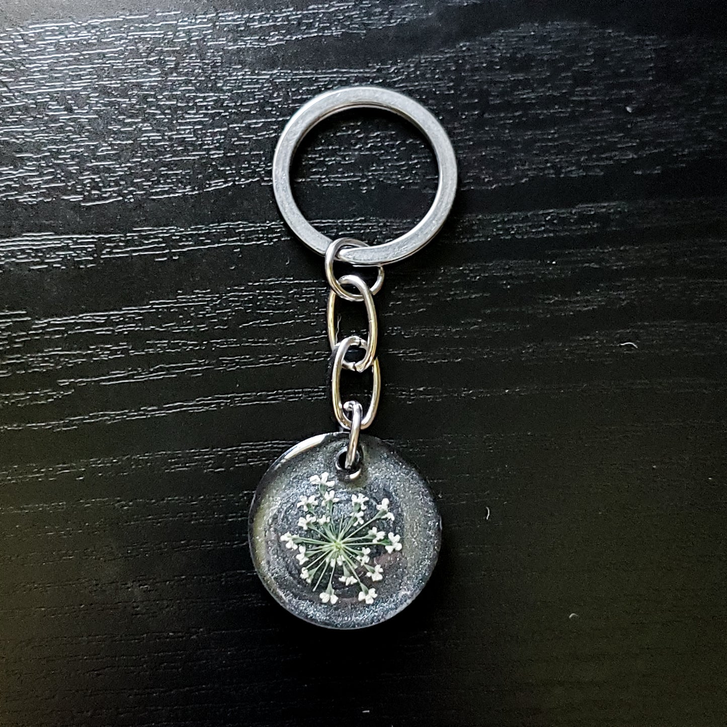 Nightfall Laceflower Keychain