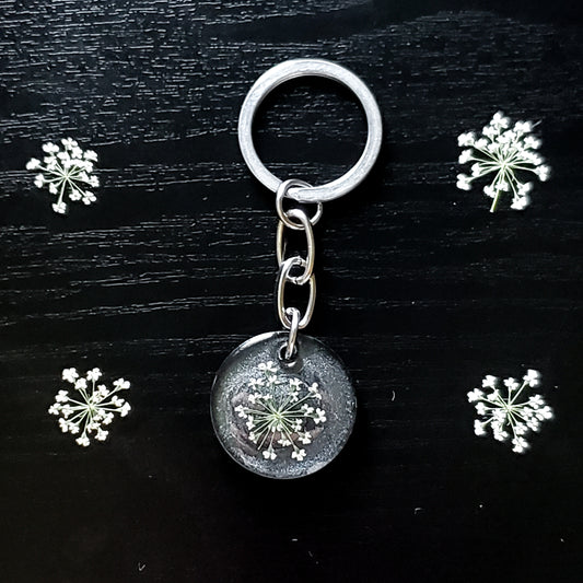 Nightfall Laceflower Keychain