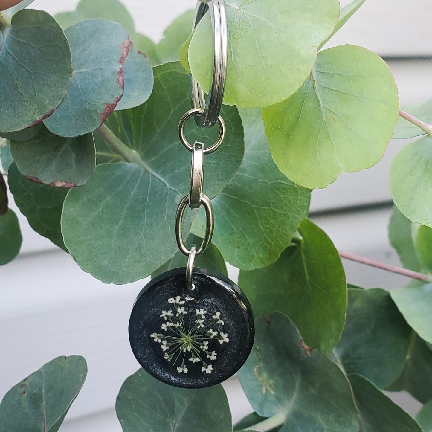 Nightfall Laceflower Keychain