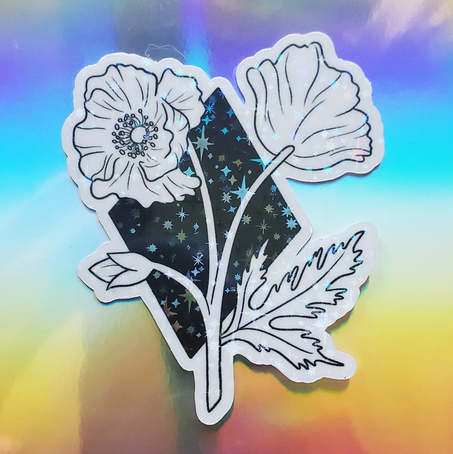 Poppy Poetry Sticker