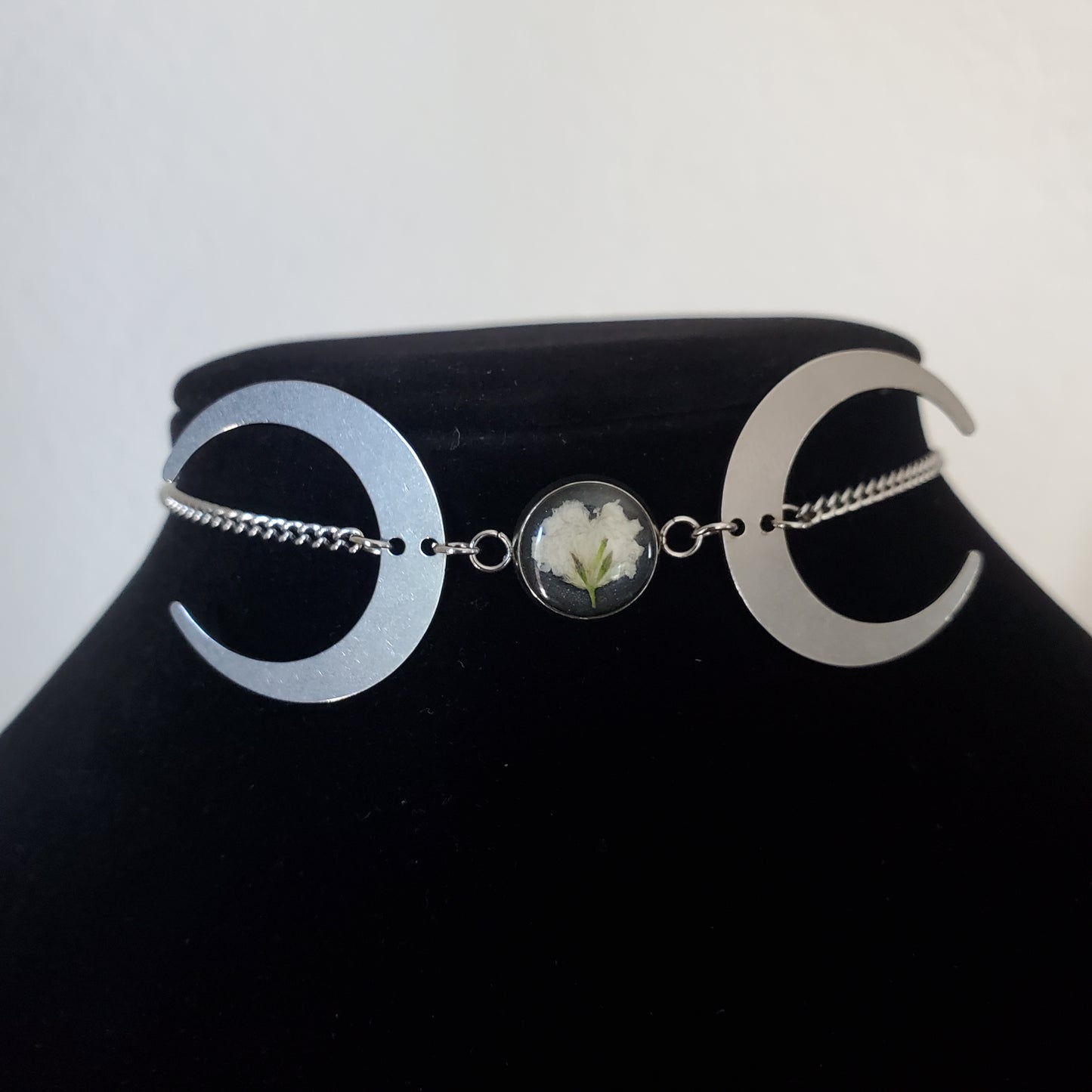 Triple Moon Blossom Choker