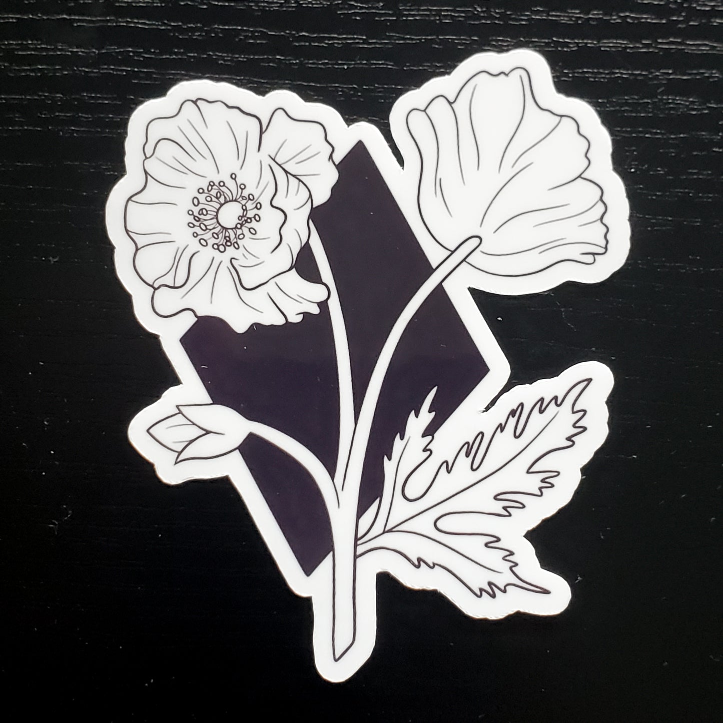 Poppy Poetry Sticker