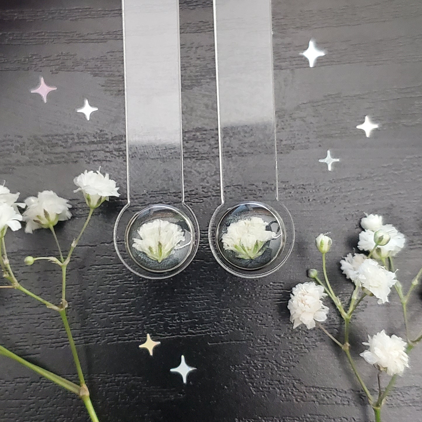 Midnight Florets Stud & Necklace Set