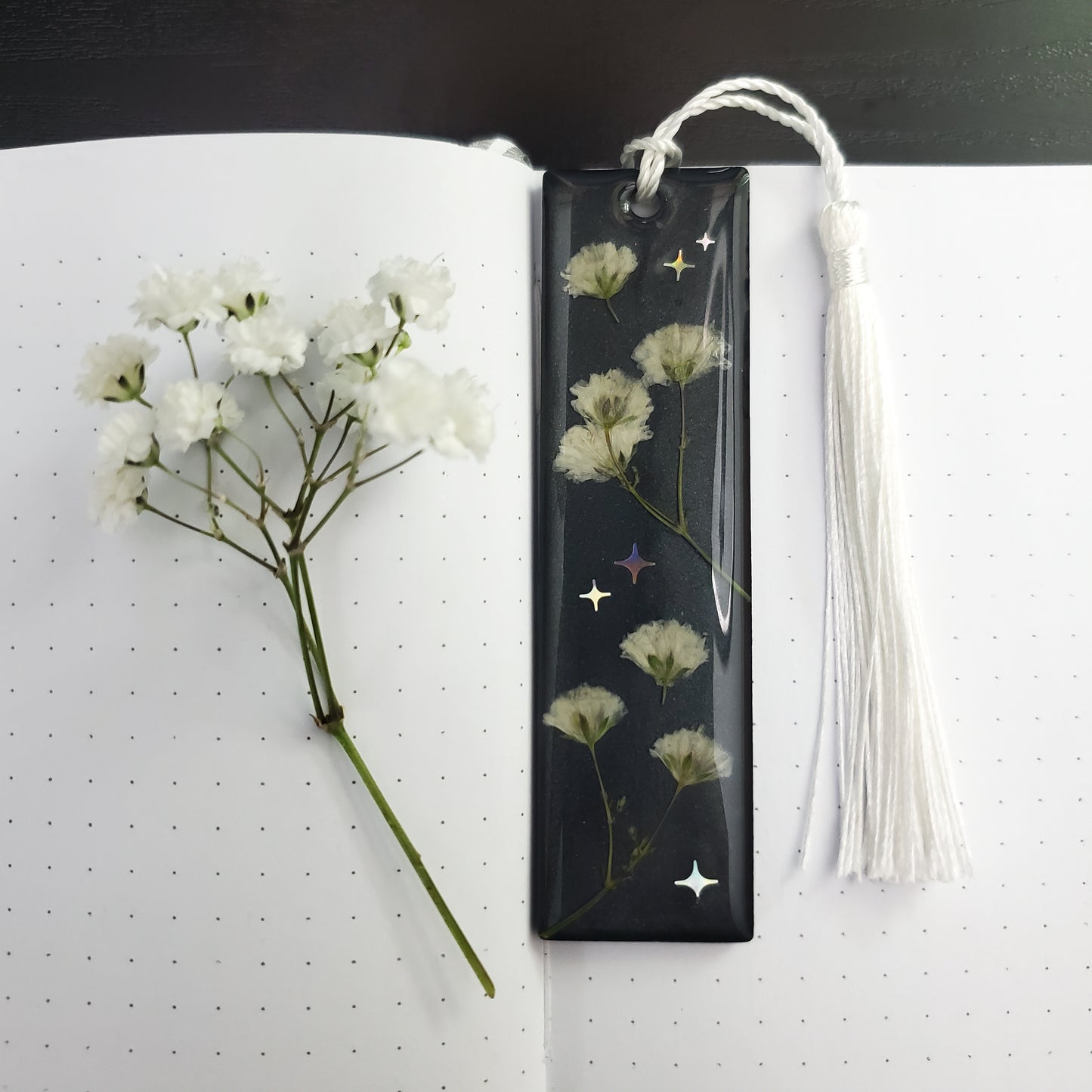 Starlit Blossom Bookmark