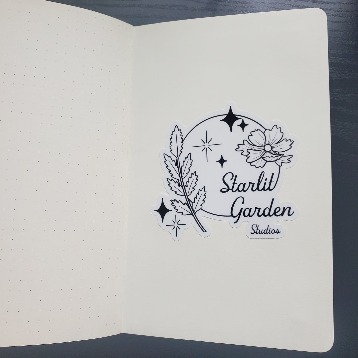 Starlit Garden Studios Circular Logo Sticker