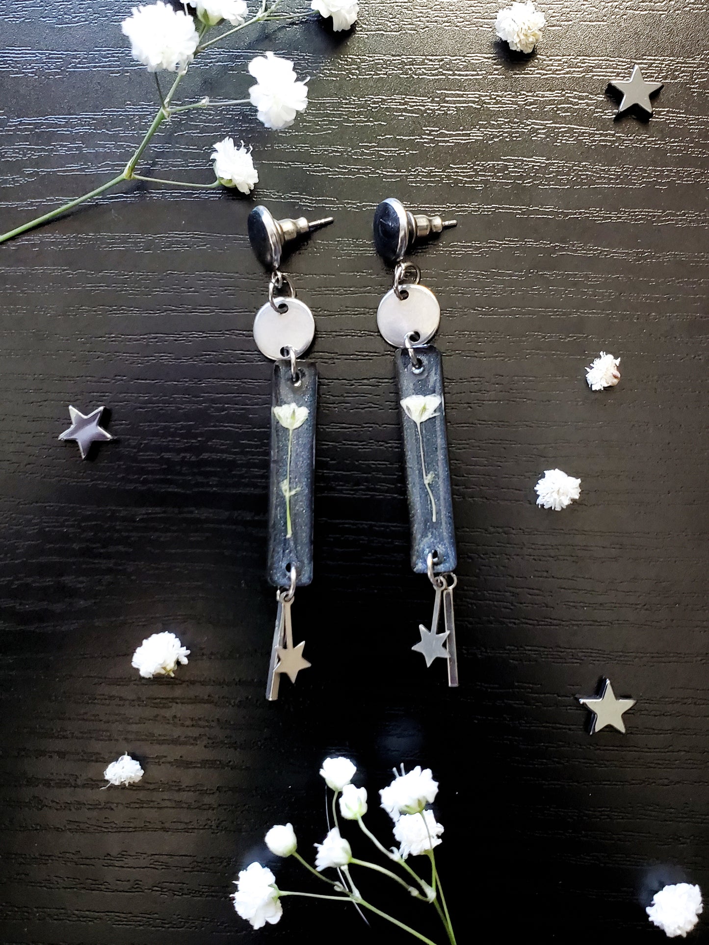 Starlight Florals Hanging Studs