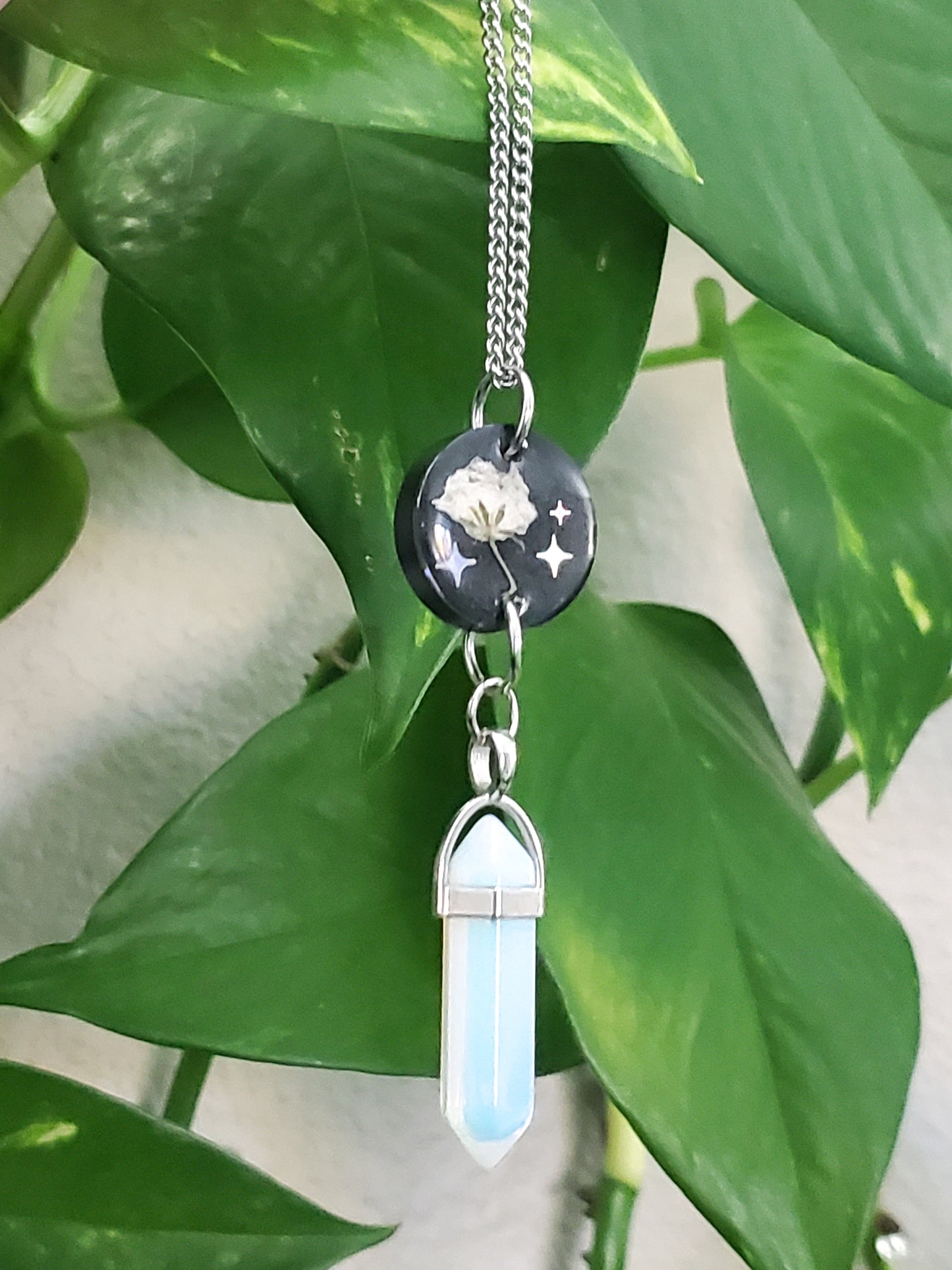 Starlit Blossom & Opalite Necklace