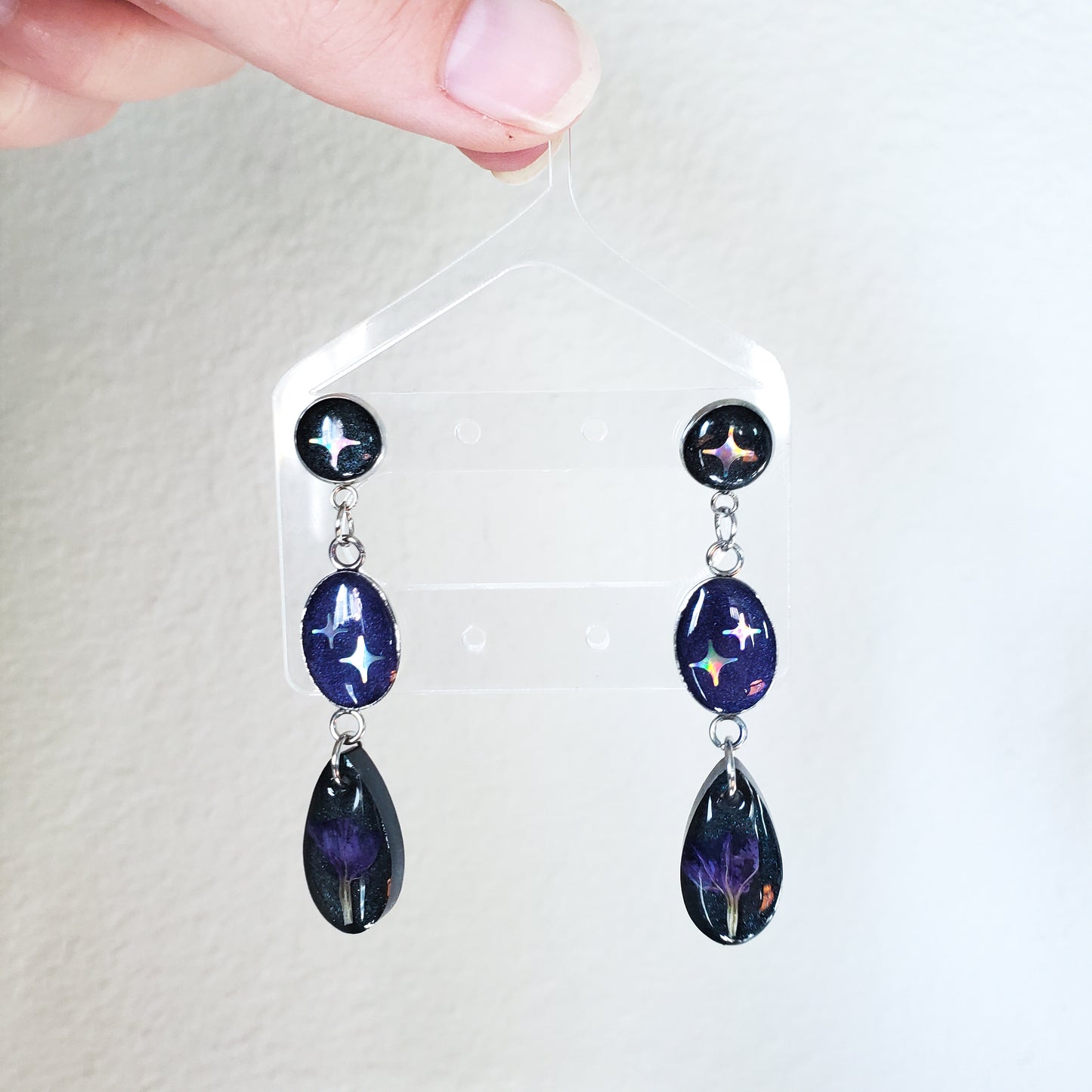 Starlight & Statice Flower Earrings