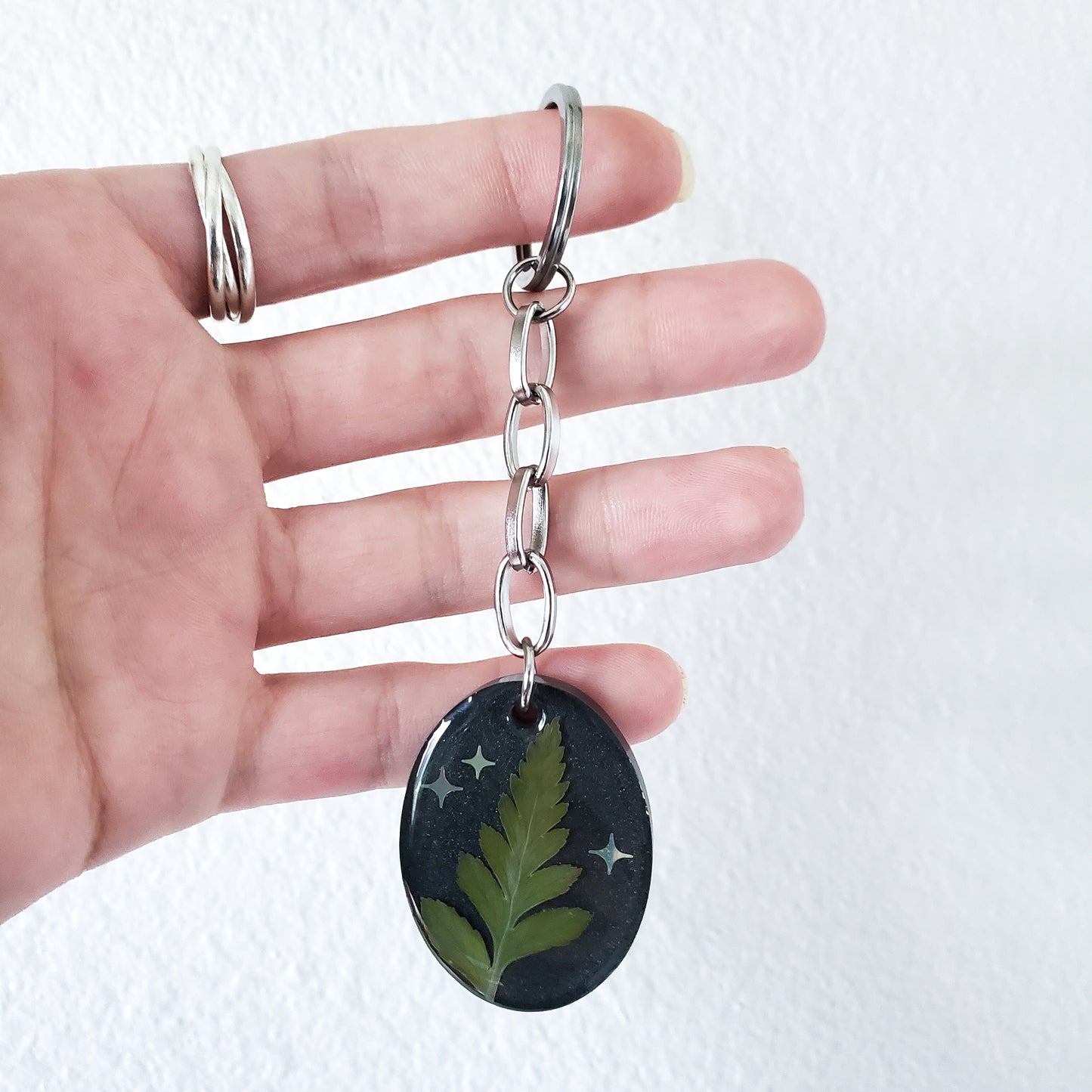 Starlit Fern Keychain