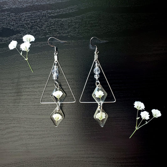 Double Blossom Jewel Earrings