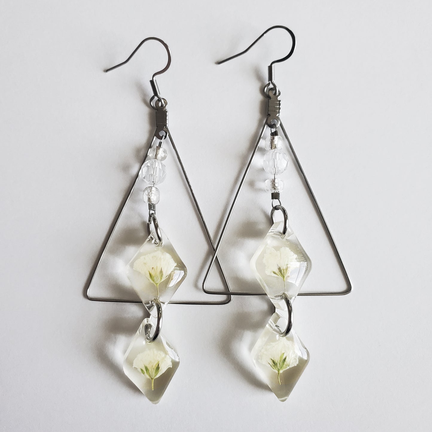 Double Blossom Jewel Earrings