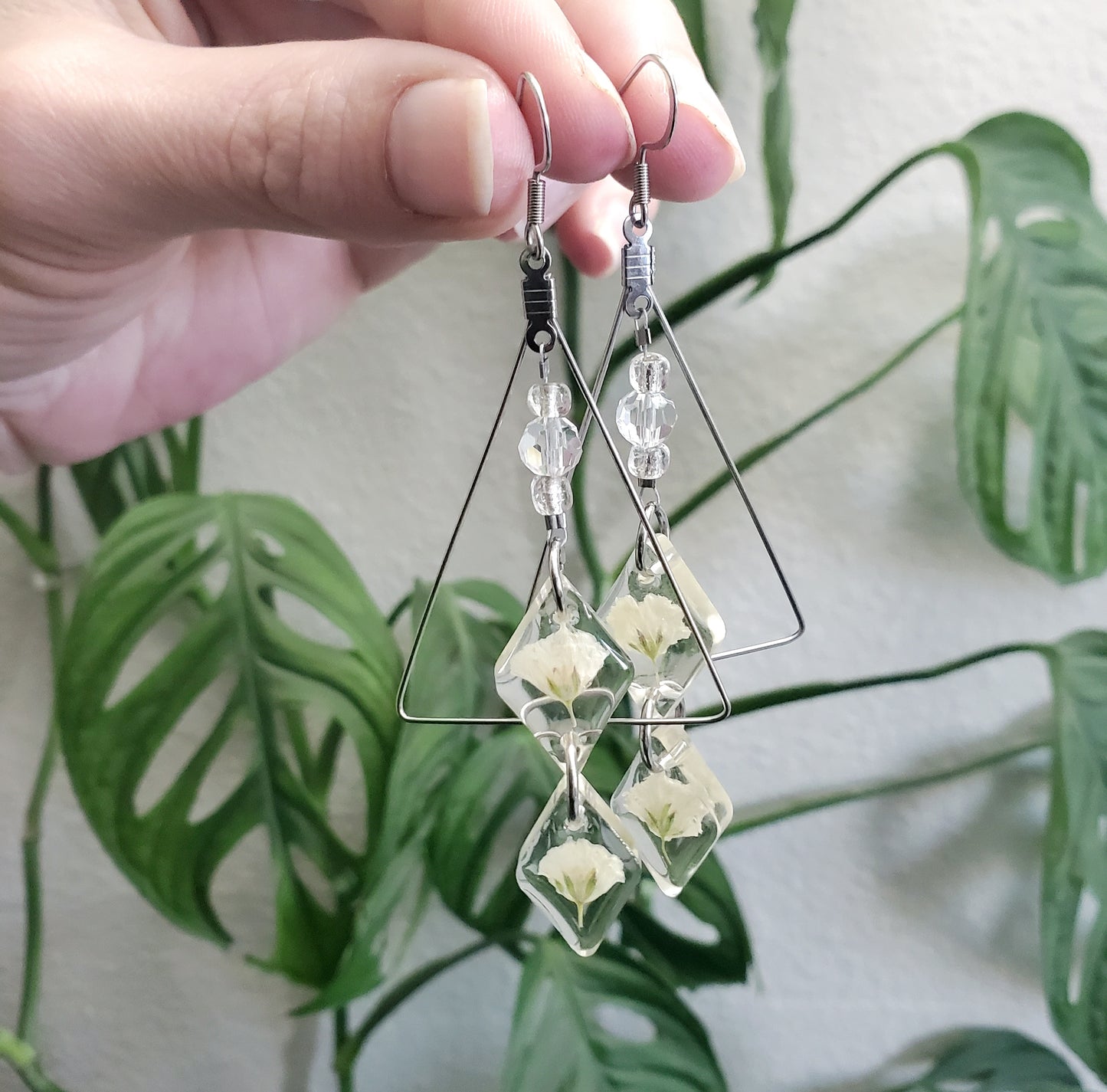 Double Blossom Jewel Earrings